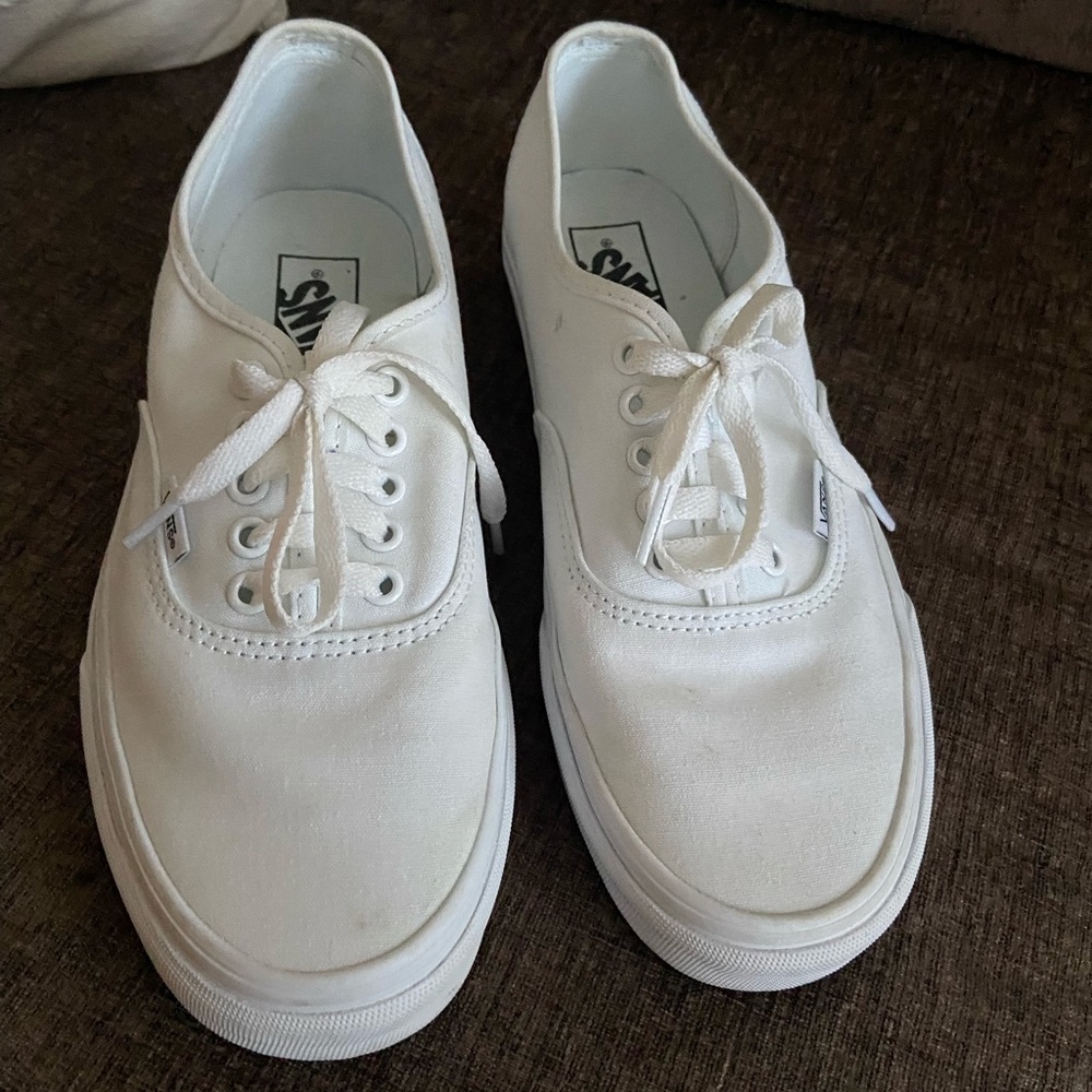 Classic white vans- Size 10